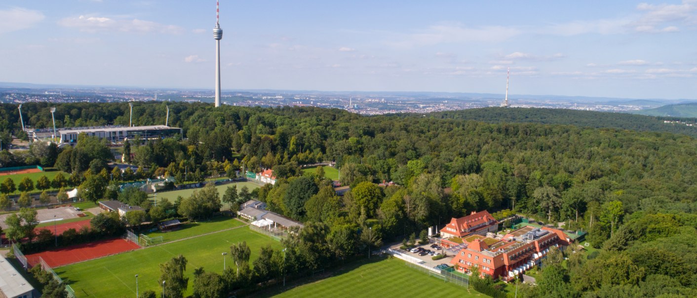 Waldhotel_Stuttgart aerial view, © DH STUDIO Dirk Holst