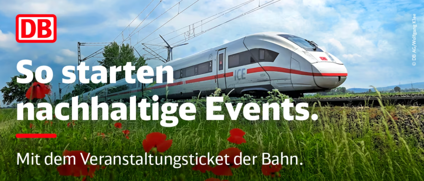 Veranstaltungsticket Deutsche Bahn, © DB AG / Wolfgang Klee