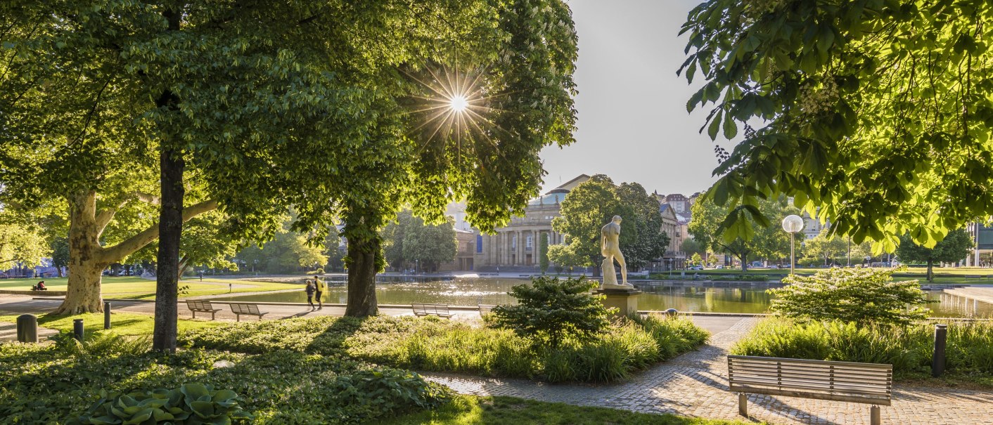 Schlossgarten mit Oper, © Stuttgart-Marketing GmbH, Werner Dieterich