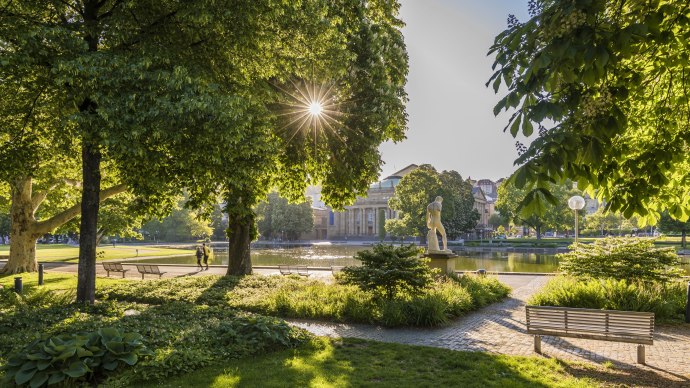 Schlossgarten mit Oper, &copy; Stuttgart-Marketing GmbH, Werner Dieterich