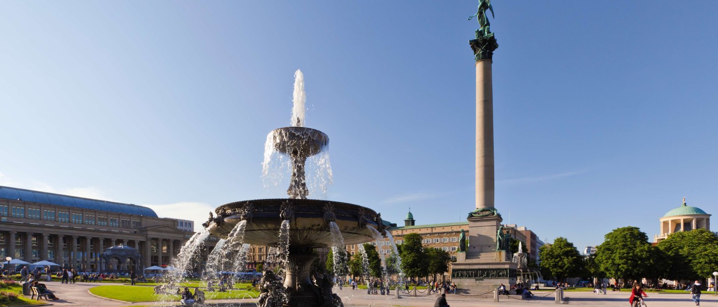 Schlossplatz Brunnen, © Stuttgart-Marketing GmbH, Werner Dieterich