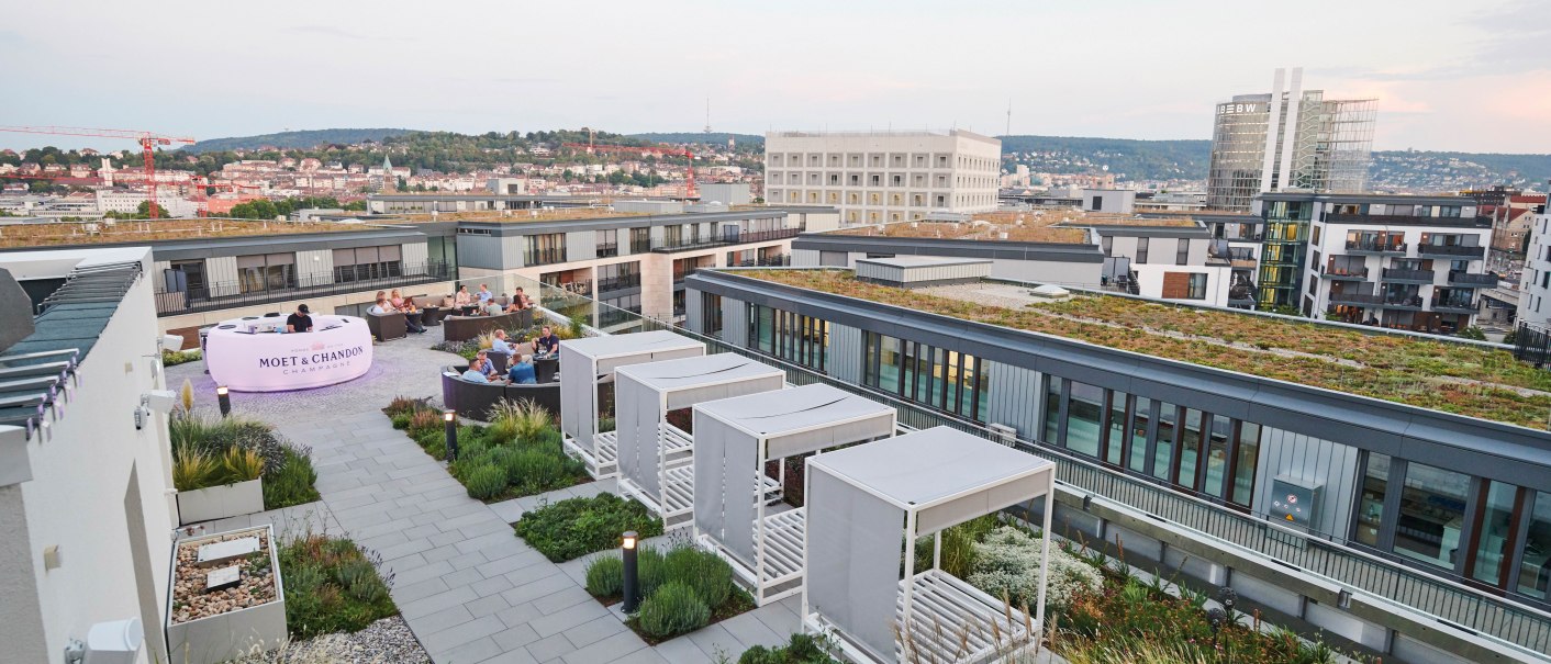 Jaz Stuttgart Dachterrasse, © Peter Oppenländer