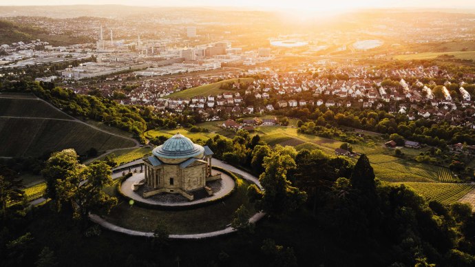 Grabkapelle Abendd&auml;mmerung, &copy; Cornelius Bierer