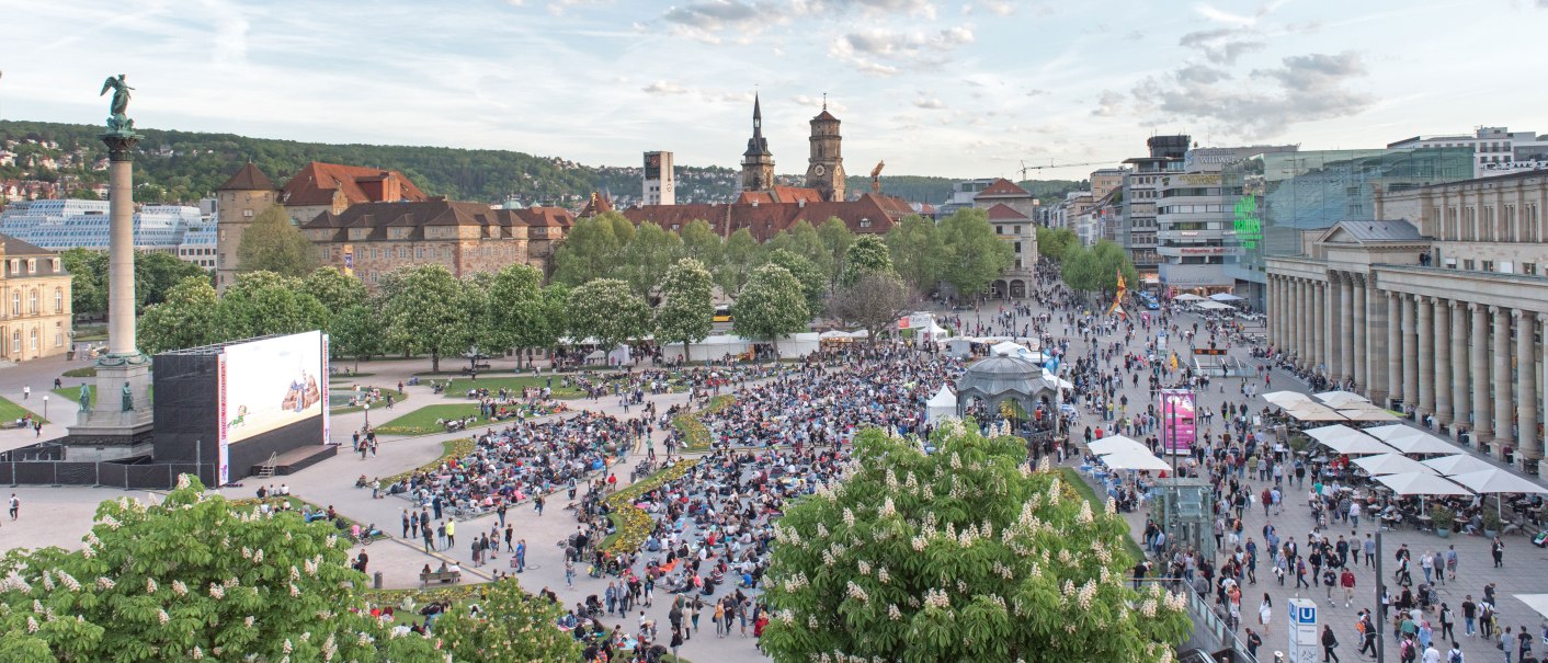 Internationales Trickfilm-Festival Stuttgart auf dem Schlossplatz, © Stuttgart Festival of Animated Film