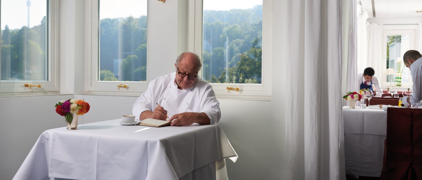 Sternekoch Vincent Klink in seinem Restaurant Wielandshöhe, © Stuttgart-Marketing GmbH, Jean-Claude Winkler