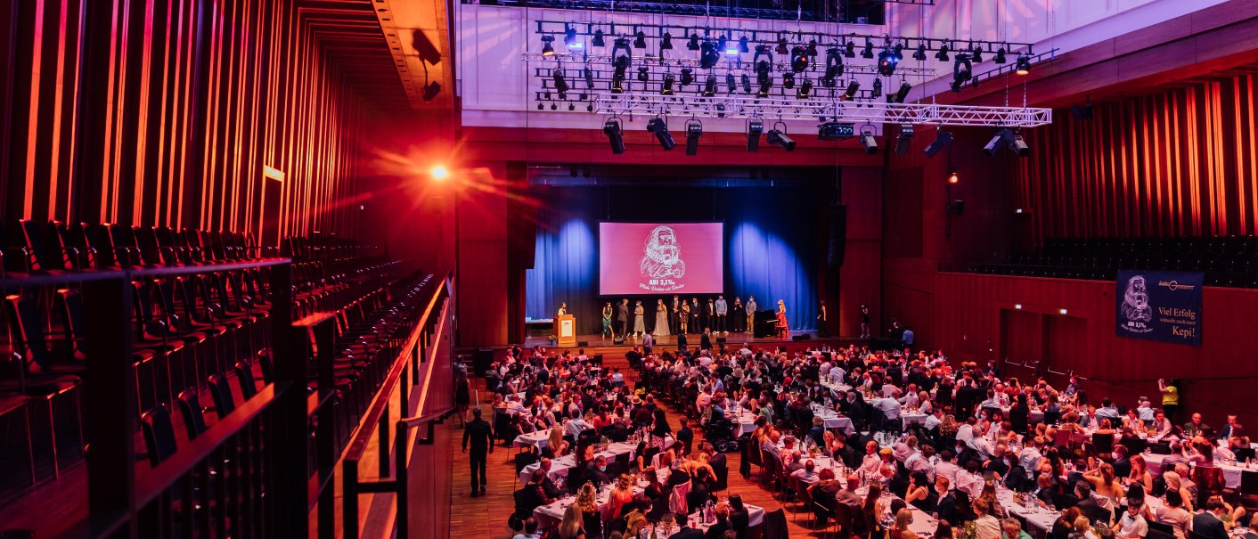 Mit sicherem 3G und gutem Gefühl wieder Feste feiern im Großen Saal der Stadthalle Reutlingen , © Stadthalle Reutlingen