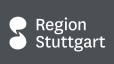 Logo der Region Stuttgart mit einem stilisierten Symbol links und dem Schriftzug 'Region Stuttgart' in Weiß auf grauem Hintergrund., © SMG Logo der Region Stuttgart mit einem stilisierten Symbol links und dem Schriftzug 'Region Stuttgart' in Weiß auf grauem Hintergrund., © SMG