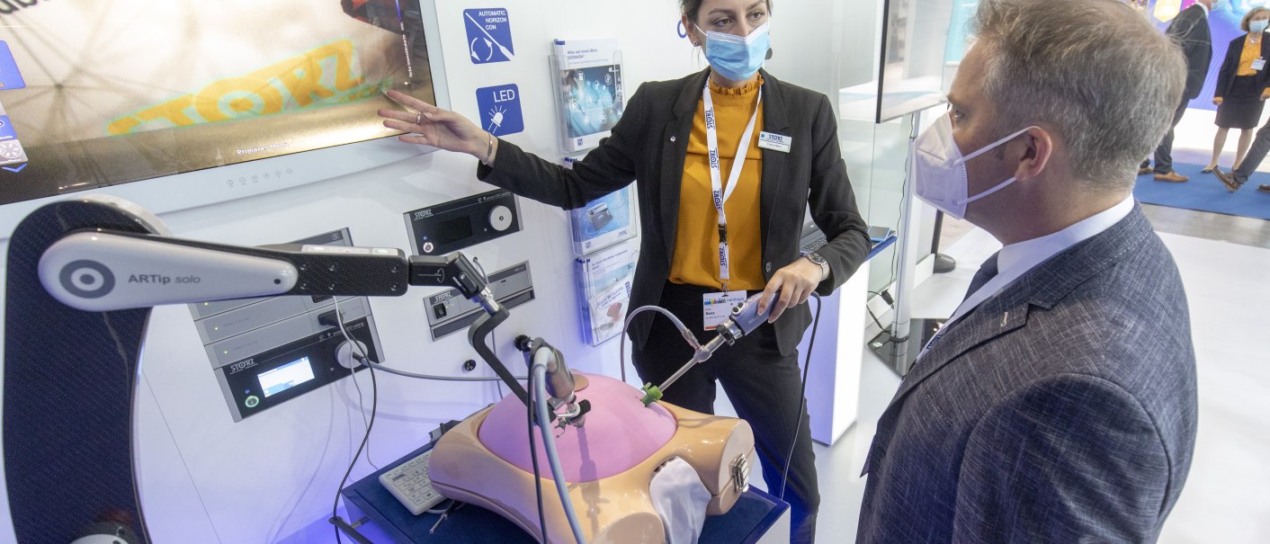 Medical equipment was the focal point of the accompanying exhibition in Hall 4. Around 160 exhibitors were represented., © Landesmesse Stuttgart GmbH