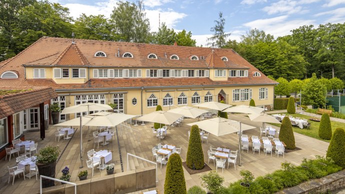 Waldhotel Stuttgart Terrasse, © WHS